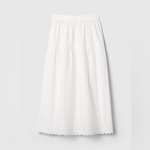 GAP x DOEN White Eyelet Maxi Skirt